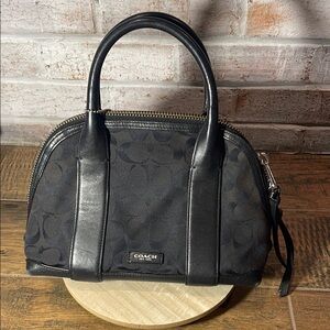 Coach Black Signature Handbag